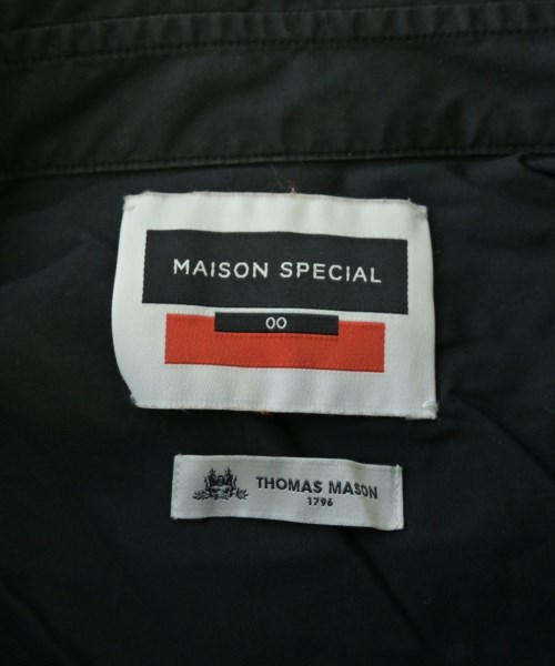 MAISON SPECIAL（メゾンスペシャル）カジュアルシャツ 黒 サイズ:00(XS位) メンズ/2200681934061