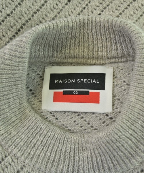 MAISON SPECIAL（メゾンスペシャル）ニット・セーター グレー サイズ:2(M位) メンズ/2200683039078