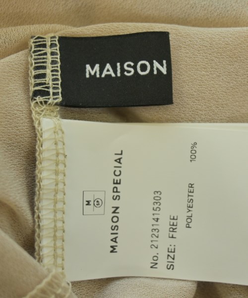 MAISON SPECIAL（メゾンスペシャル）Tシャツ・カットソー ベージュ サイズ:F レディース/2200629134041