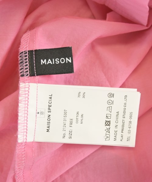 MAISON SPECIAL（メゾンスペシャル）カジュアルシャツ ピンク サイズ:F レディース/2200607740028