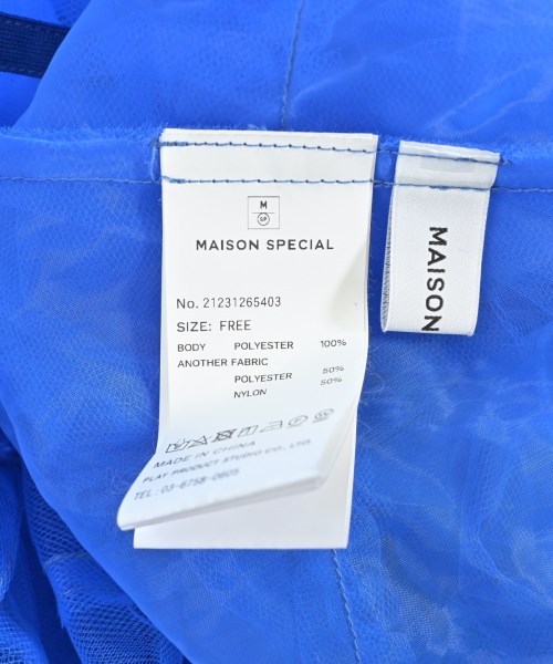 MAISON SPECIAL（メゾンスペシャル）ワンピース 青 サイズ:F レディース/2200673049063