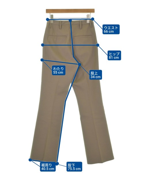 MAISON SPECIAL（メゾンスペシャル）スラックス 茶 サイズ:M レディース/2200675090025