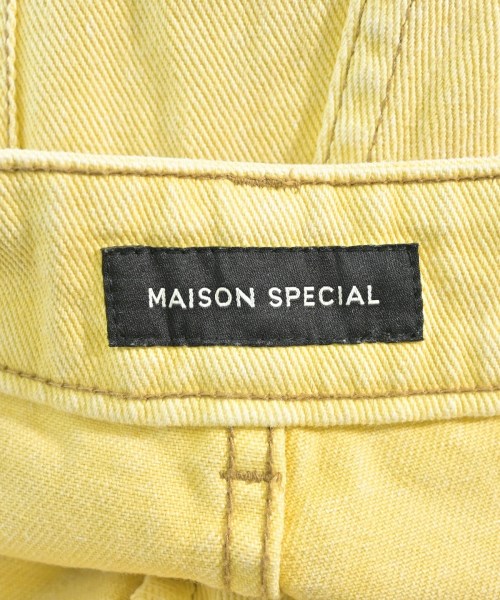 MAISON SPECIAL（メゾンスペシャル）デニムパンツ 黄 サイズ:38(M位) レディース/2200646928364