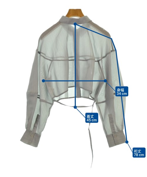 MAISON SPECIAL（メゾンスペシャル）カジュアルシャツ グレー サイズ:-(M位) レディース/2200646136141