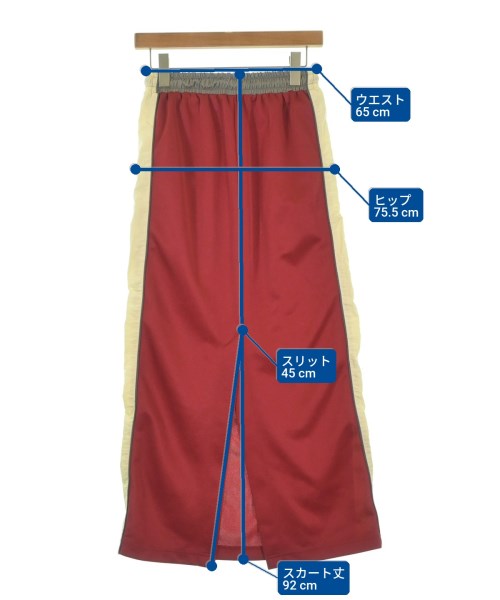 MAISON SPECIAL（メゾンスペシャル）ロング・マキシ丈スカート 赤 サイズ:38(M位) レディース/2200643568235