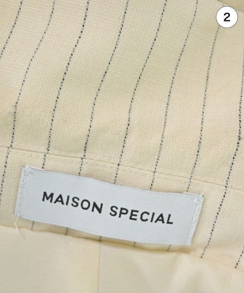 MAISON SPECIAL（メゾンスペシャル）テーラードジャケット 白 サイズ:F レディース/2200704125070