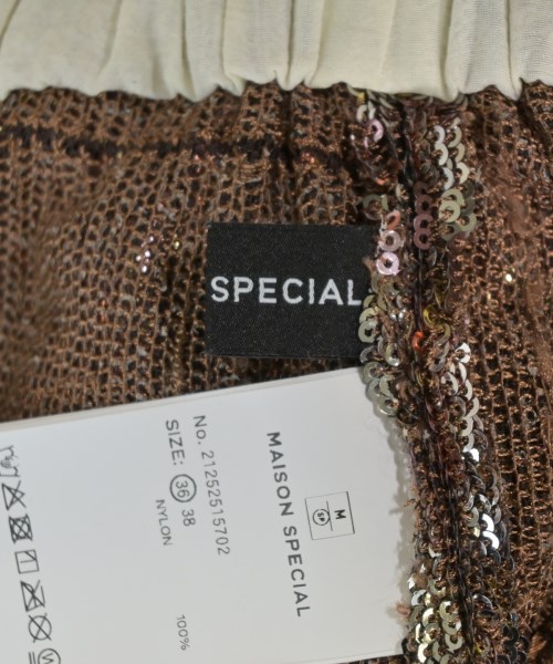 MAISON SPECIAL（メゾンスペシャル）ロング・マキシ丈スカート 茶 サイズ:36(S位) レディース/2200662666059