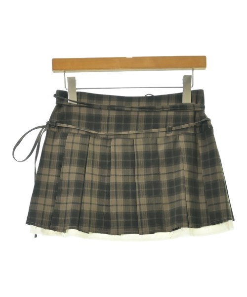 MAISON SPECIAL（メゾンスペシャル）ミニスカート 茶 サイズ:F レディース/2200665433030