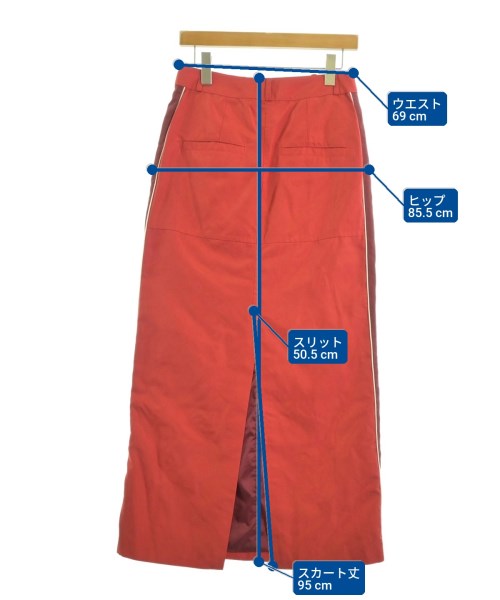 MAISON SPECIAL（メゾンスペシャル）ロング・マキシ丈スカート 赤 サイズ:38(M位) レディース/2200666673039