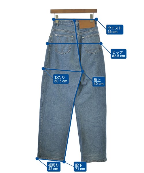 MAISON SPECIAL（メゾンスペシャル）デニムパンツ 青 サイズ:38(M位) レディース/2200667289017