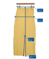 MAISON SPECIAL（メゾンスペシャル）ひざ丈スカート 黄 サイズ:36(S位) レディース/2200670057306