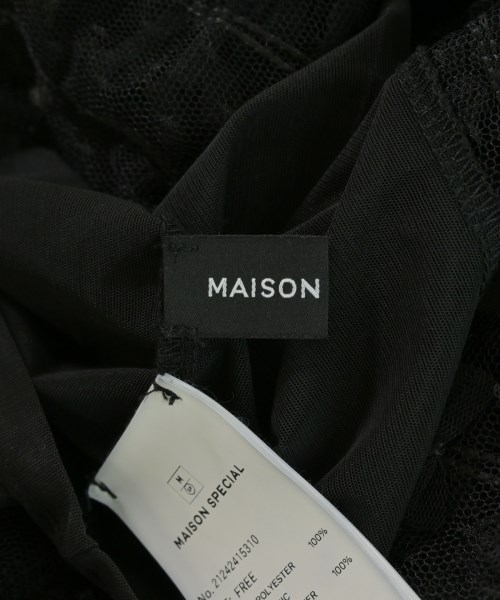 MAISON SPECIAL（メゾンスペシャル）Tシャツ・カットソー 黒 サイズ:F レディース/2200728546011