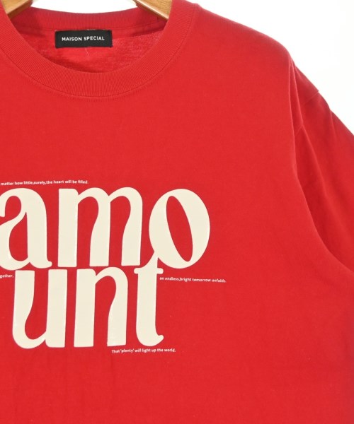 MAISON SPECIAL（メゾンスペシャル）Tシャツ・カットソー 赤 サイズ:F レディース/2200685703021