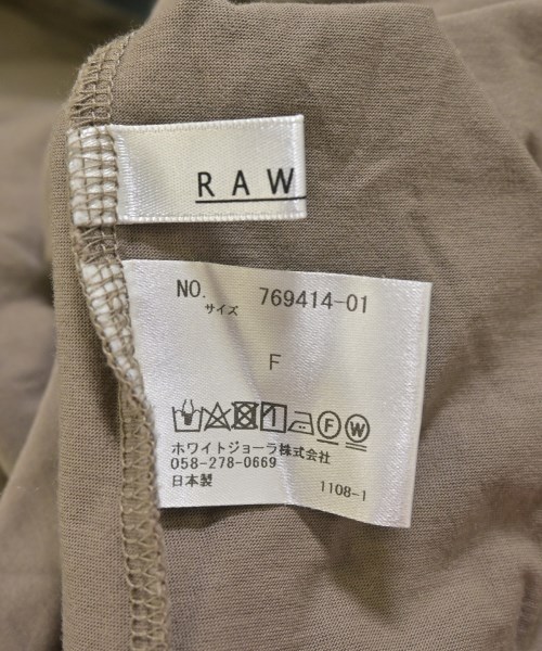 RAW FUDGE（ローファッジ）ワンピース 茶 サイズ:F レディース/2200714931012