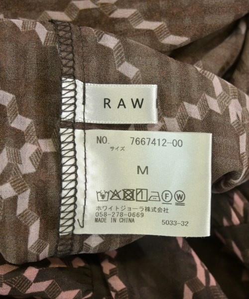 RAW FUDGE（ローファッジ）ワンピース 茶 サイズ:M レディース/2200735359031