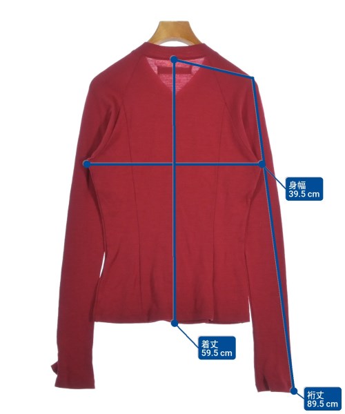 YOHEI OHNO（ヨウヘイオオノ）ニット・セーター 赤 サイズ:36(S位) レディース/2200658278051