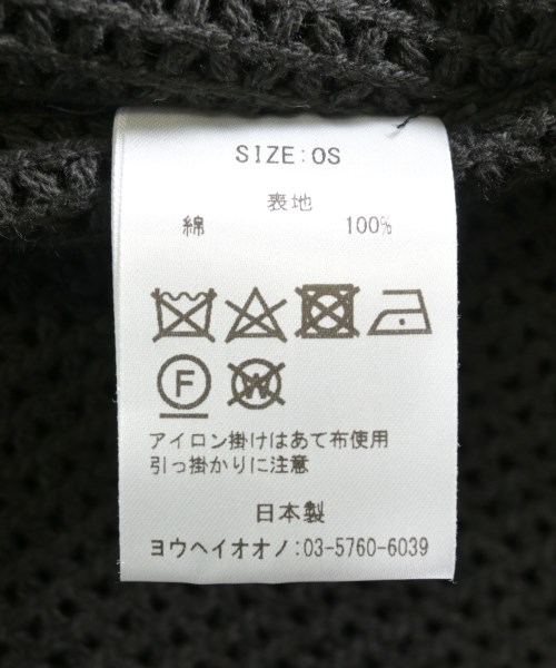 YOHEI OHNO（ヨウヘイオオノ）その他 黒 サイズ:OS レディース/2200715879023