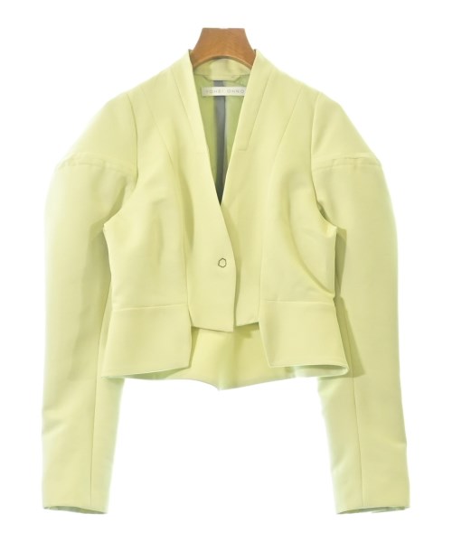 YOHEI OHNO(ヨウヘイオオノ)ノーカラージャケット 緑 サイズ:36(S位)/2200662020028