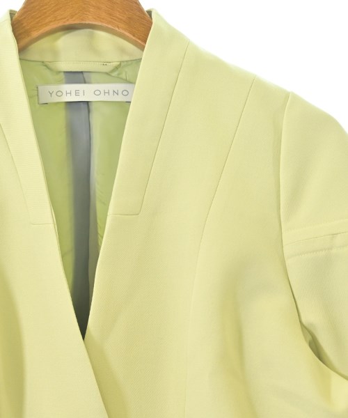 YOHEI OHNO（ヨウヘイオオノ）ノーカラージャケット 緑 サイズ:36(S位) レディース/2200662020028