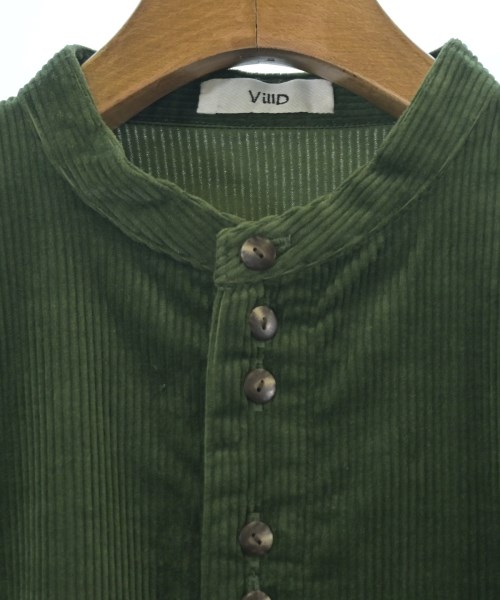 VillD（ヴィルド）カジュアルシャツ 緑 サイズ:38(M位) レディース/2200658122255