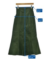 VillD（ヴィルド）ロング・マキシ丈スカート 緑 サイズ:38(M位) レディース/2200658122262