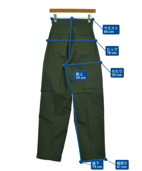 LENO（リノ）チノパン 緑 サイズ:1(S位) レディース/2200644581622