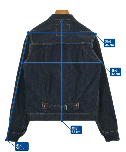 LENO（リノ）デニムジャケット 紺 サイズ:2(M位) レディース/2200623815021