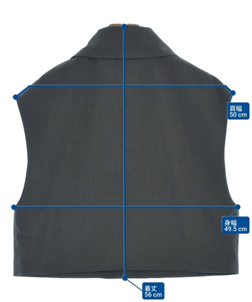 LOEFF（ロエフ）ベスト グレー サイズ:F レディース/2200634613081