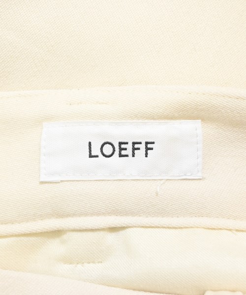 LOEFF（ロエフ）スラックス 白 サイズ:1(S位) レディース/2200627000034