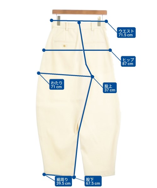 LOEFF（ロエフ）スラックス 白 サイズ:1(S位) レディース/2200627000034