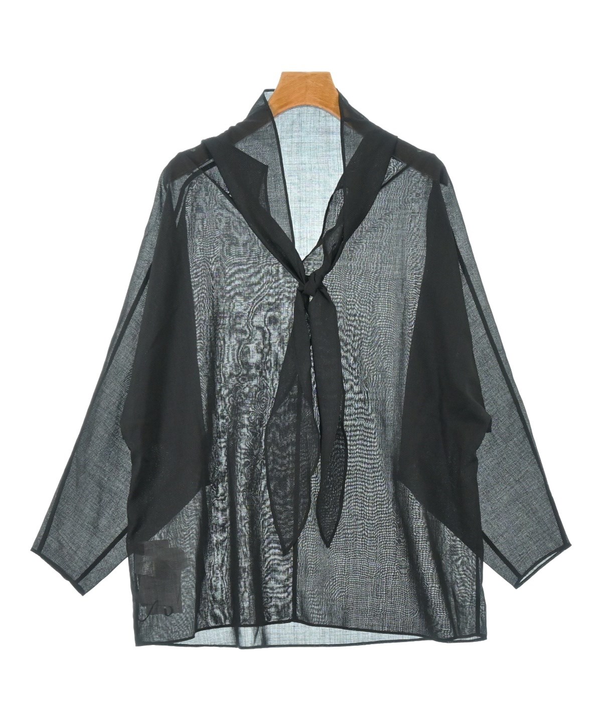 LOEFF ブラウス レディース ロエフ 中古　古着 LOEFF（ロエフ）ブラウス 黒 サイズ:0(XS位) レディース