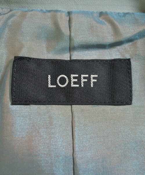 LOEFF（ロエフ）ノーカラージャケット 緑 サイズ:1(S位) レディース/2200625948017