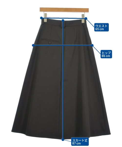 LOEFF（ロエフ）ロング・マキシ丈スカート 茶 サイズ:0(XS位) レディース/2200607439052