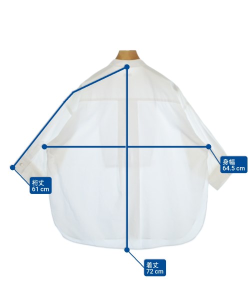 LOEFF（ロエフ）カジュアルシャツ 白 サイズ:0(XS位) レディース/2200672698019