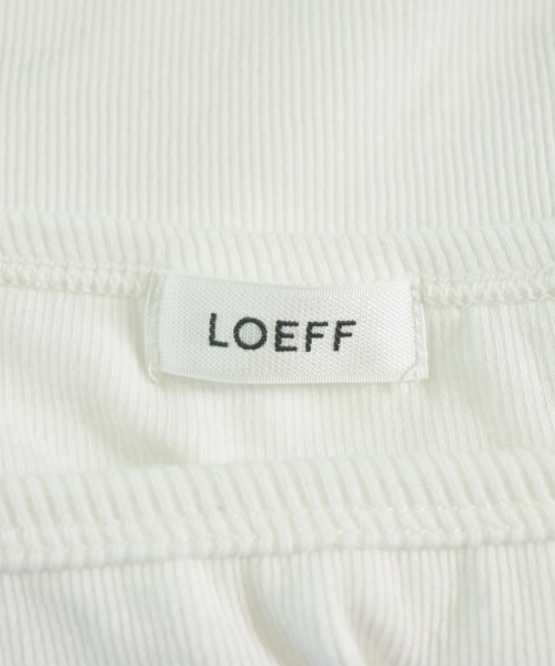 LOEFF（ロエフ）Tシャツ・カットソー 白 サイズ:-(XS位) レディース/2200672929083
