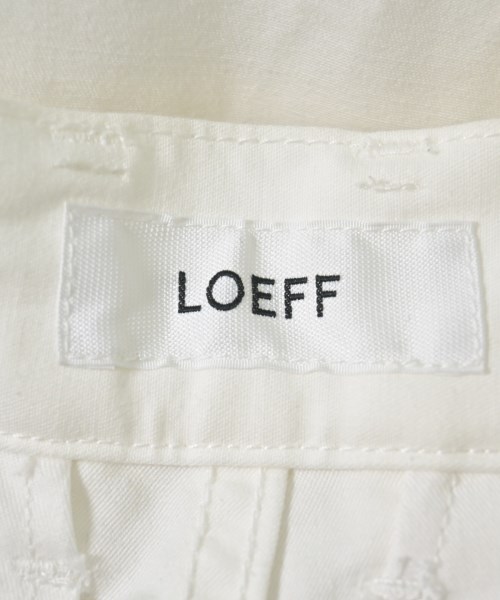 LOEFF（ロエフ）スラックス 白 サイズ:0(XS位) レディース/2200688605117