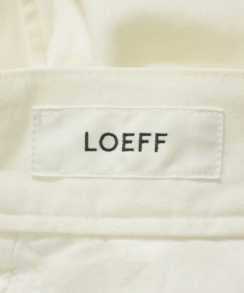LOEFF（ロエフ）チノパン 白 サイズ:0(XS位) レディース/2200701978105