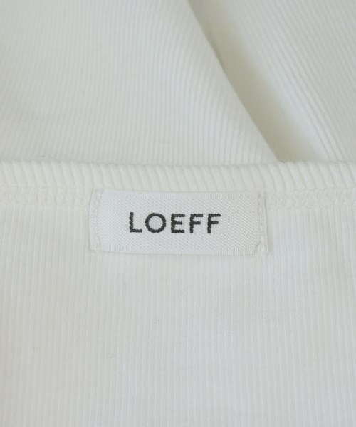 LOEFF（ロエフ）Tシャツ・カットソー 白 サイズ:-(XS位) レディース/2200653560304