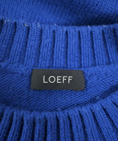LOEFF（ロエフ）ニット・セーター 青 サイズ:2(M位) メンズ/2200639889122