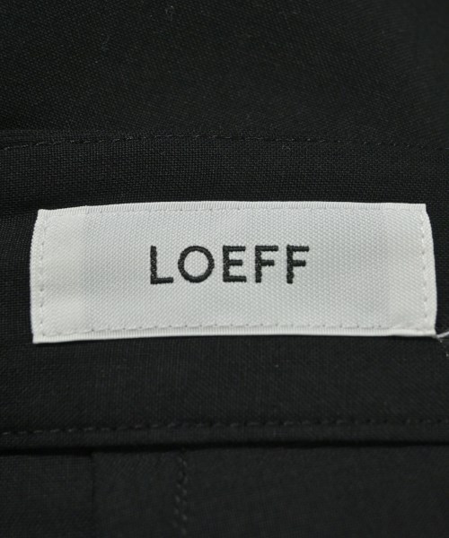 LOEFF（ロエフ）スラックス 黒 サイズ:0(XS位) レディース/2200652292077