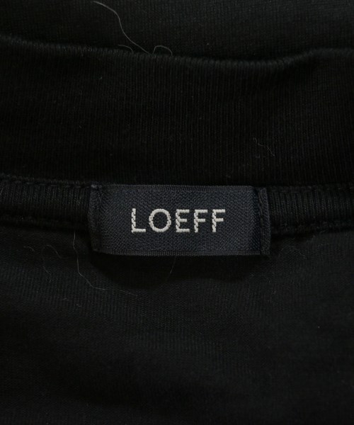 LOEFF（ロエフ）Tシャツ・カットソー 黒 サイズ:1(S位) レディース/2200702447068
