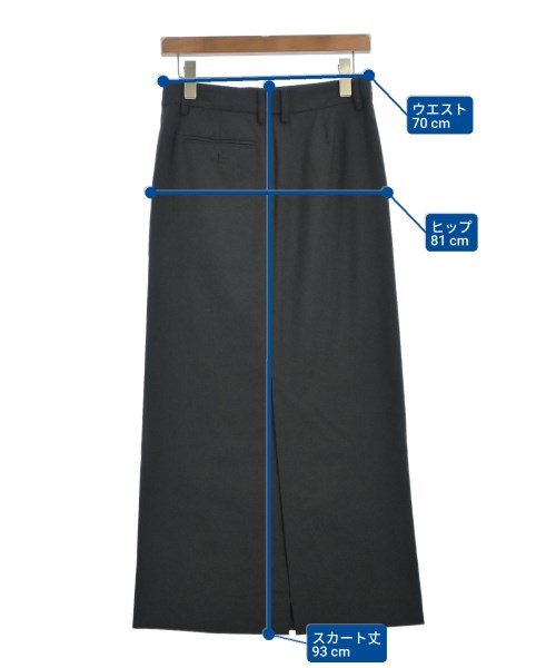 LOEFF（ロエフ）ロング・マキシ丈スカート 黒 サイズ:0(XS位) レディース/2200667691025