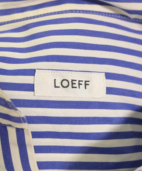 LOEFF（ロエフ）シャツワンピース 青 サイズ:0(XS位) レディース/2200724920082