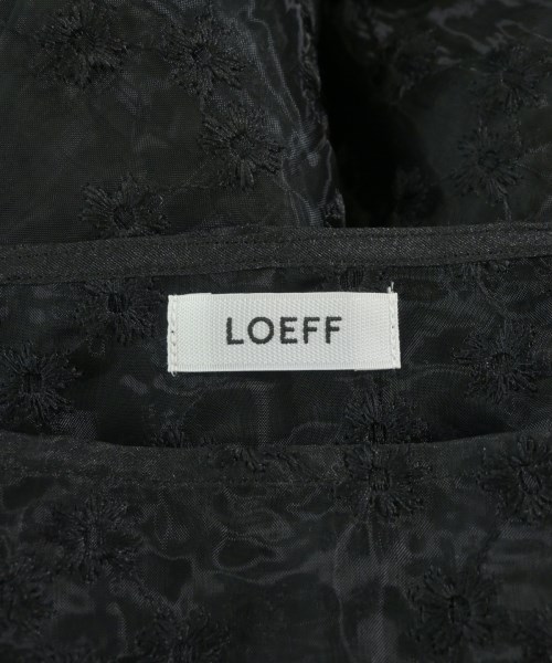 LOEFF（ロエフ）カジュアルシャツ 黒 サイズ:F レディース/2200732033095