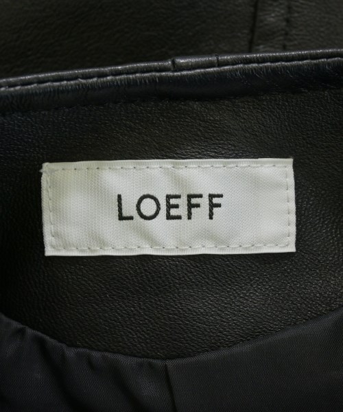 LOEFF（ロエフ）ライダース 黒 サイズ:1(S位) レディース/2200732204013