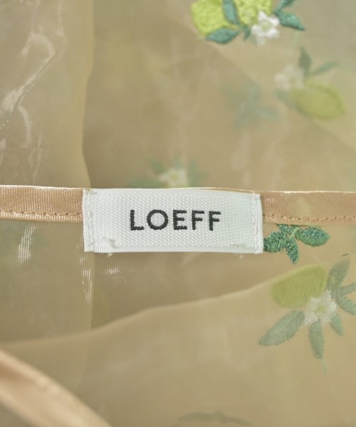 LOEFF（ロエフ）ブラウス ベージュ サイズ:F レディース/2200733170041
