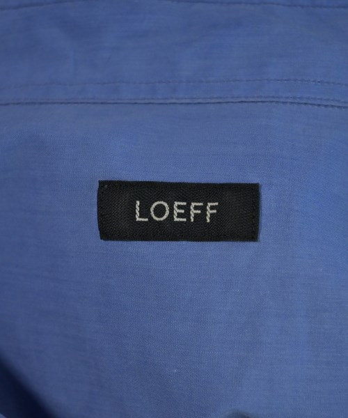 LOEFF（ロエフ）カジュアルシャツ 青 サイズ:0(XS位) レディース/2200733824036