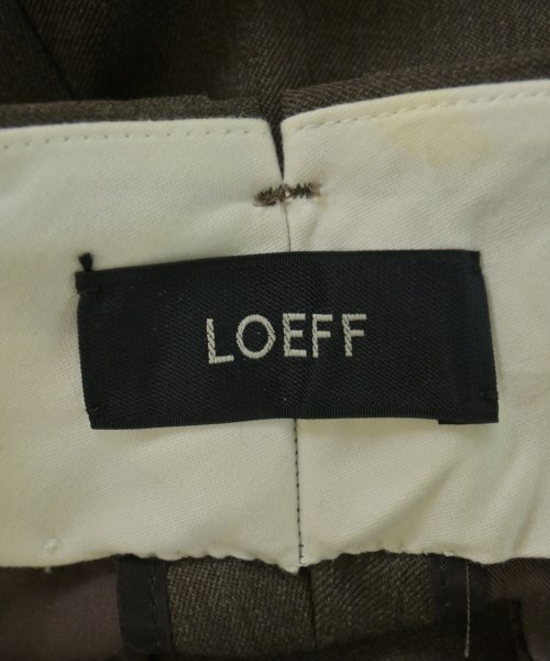 LOEFF（ロエフ）スラックス 茶 サイズ:1(S位) レディース/2200723860051