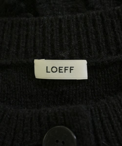 LOEFF（ロエフ）カーディガン 黒 サイズ:F レディース/2200727251206