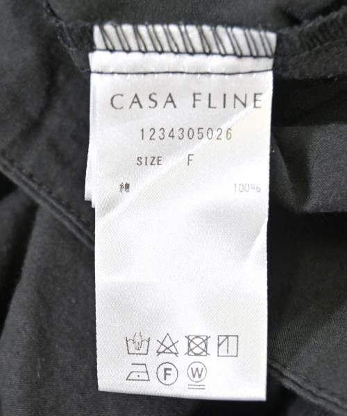 CASA FLINE（カーサフライン）シャツワンピース 黒 サイズ:F レディース/2200699556071